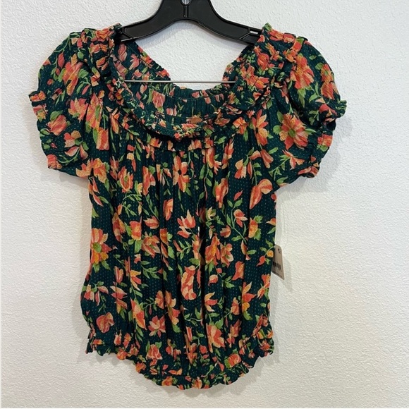 NWT Free People One Suki Blouse Floral Women’s Size Small - Picture 4 of 8